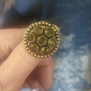 Vintage 925 mystic topaz ring